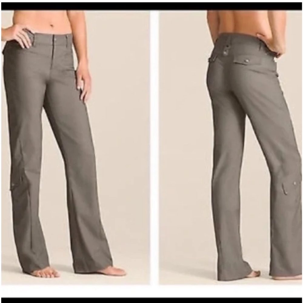 Athleta - Dipper Hiking Pants - Size 10 Tall - Grey - Zipper/Pockets - EUC!!